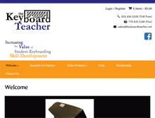 Tablet Screenshot of keyboardteacher.net